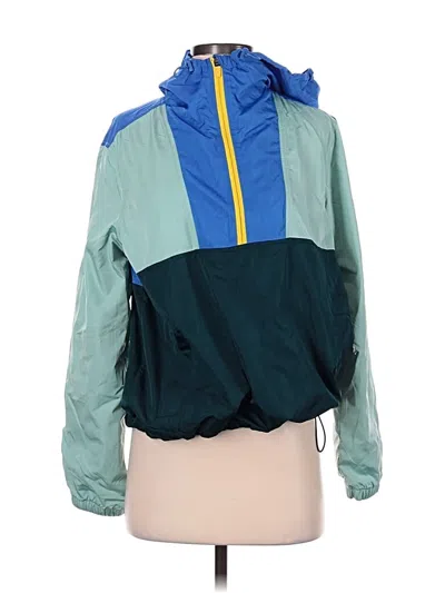Pre-owned Old Navy Windbreaker Jacket In Teal
