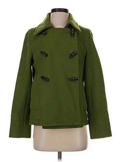 Pre-owned Old Navy Wool Coat In Green