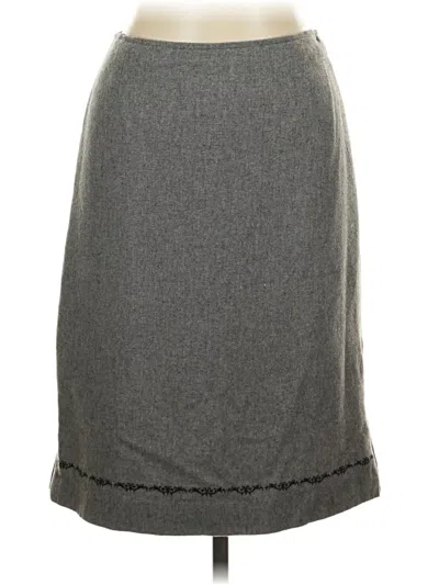 Pre-owned Old Navy Wool Skirt In Gray