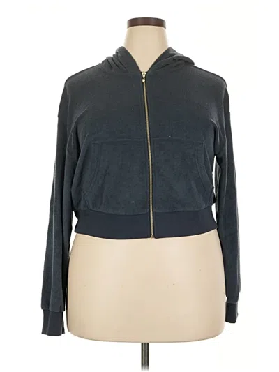 Pre-owned Old Navy Zip Up Hoodie In Black