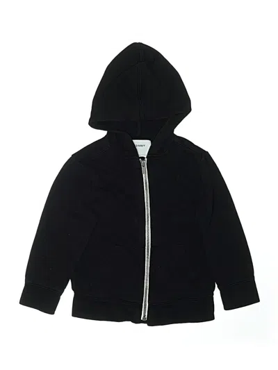 Pre-owned Old Navy Kids' Zip Up Hoodie In Black