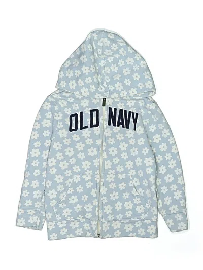 Pre-owned Old Navy Kids' Zip Up Hoodie In Blue