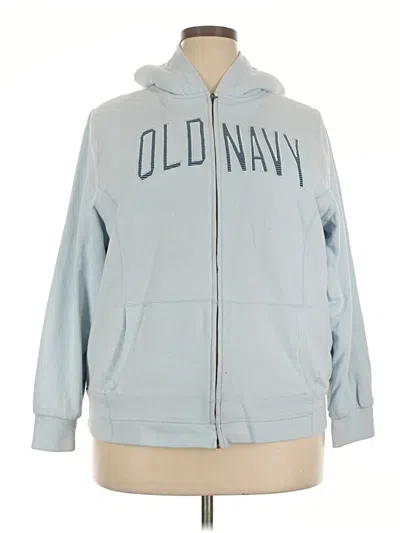 Pre-owned Old Navy Zip Up Hoodie In Blue