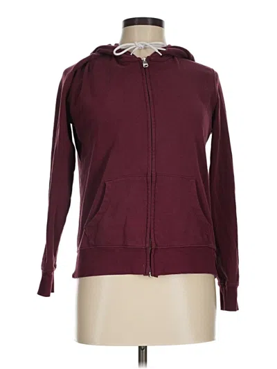 Pre-owned Old Navy Zip Up Hoodie In Burgundy