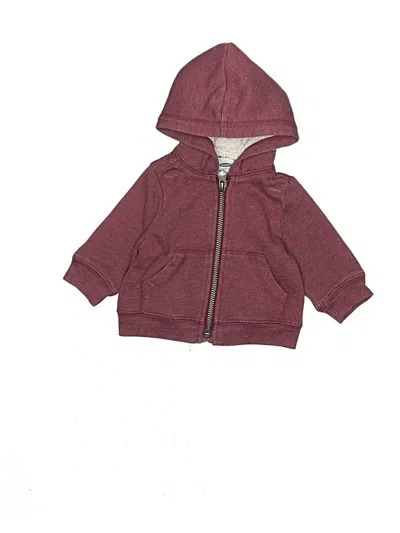 Pre-owned Old Navy Babies' Zip Up Hoodie In Burgundy