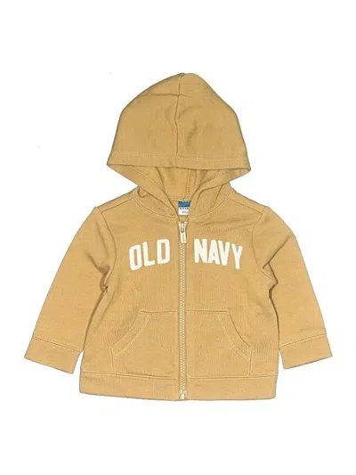 Pre-owned Old Navy Babies' Zip Up Hoodie In Gold