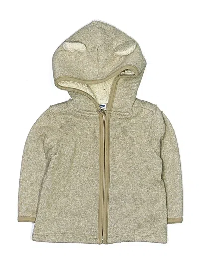 Pre-owned Old Navy Babies' Zip Up Hoodie In Gold