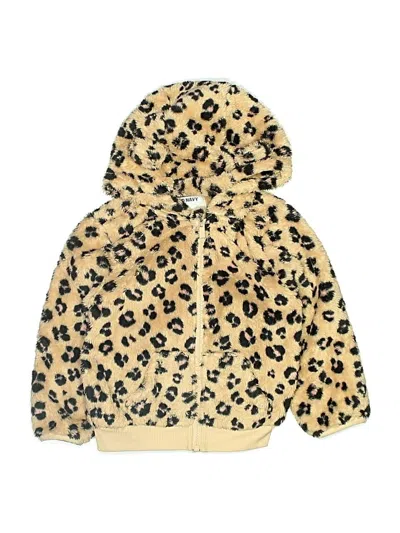 Pre-owned Old Navy Kids' Zip Up Hoodie In Gold