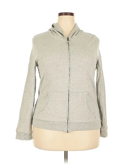 Pre-owned Old Navy Zip Up Hoodie In Gray