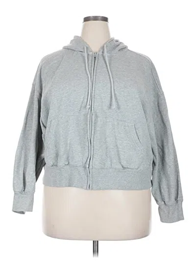 Pre-owned Old Navy Zip Up Hoodie In Gray