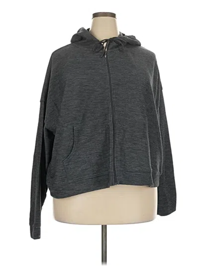 Pre-owned Old Navy Zip Up Hoodie In Gray