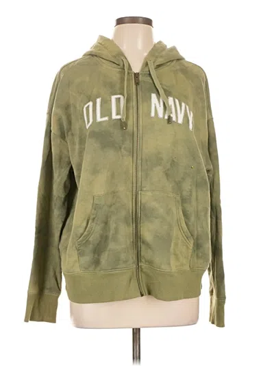 Pre-owned Old Navy Zip Up Hoodie In Green