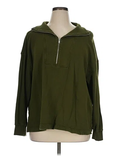 Pre-owned Old Navy Zip Up Hoodie In Green