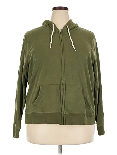 Pre-owned Old Navy Zip Up Hoodie In Green