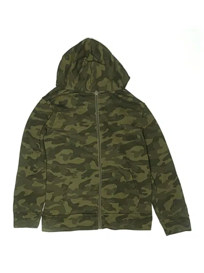 Pre-owned Old Navy Kids' Zip Up Hoodie In Green