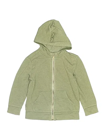 Pre-owned Old Navy Kids' Zip Up Hoodie In Green