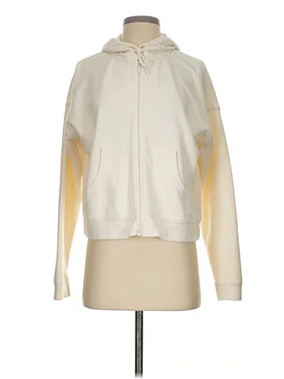 Pre-owned Old Navy Zip Up Hoodie In Ivory