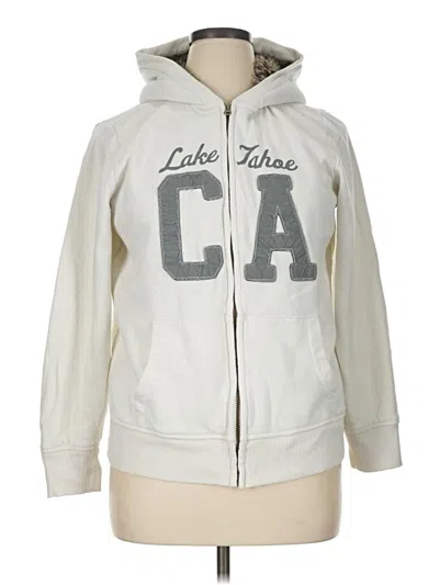 Pre-owned Old Navy Zip Up Hoodie In Silver