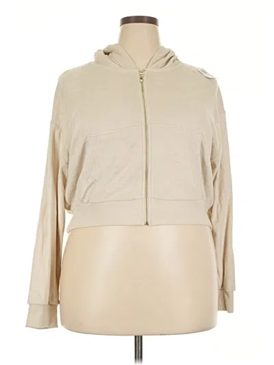 Old Navy Zip Up Hoodie In Tan
