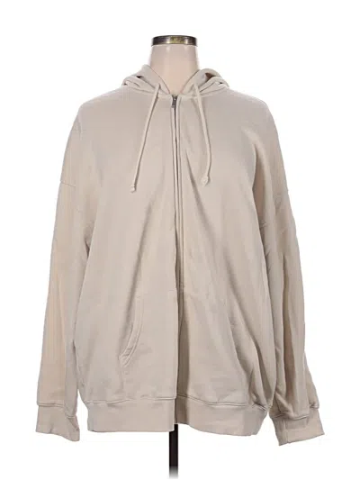 Pre-owned Old Navy Zip Up Hoodie In Tan