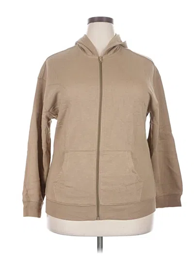 Old Navy Zip Up Hoodie In Tan