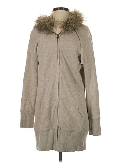 Pre-owned Old Navy Zip Up Hoodie In Tan