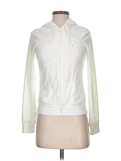 Pre-owned Old Navy Zip Up Hoodie In White