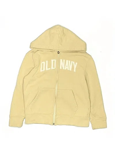 Pre-owned Old Navy Kids' Zip Up Hoodie In Yellow