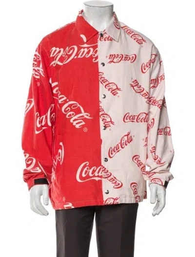 Pre-owned Old Park Graphic Print Bomber Jacket In Multi