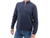Old Ranch Ozark 1/4 Zip Pullover In Trooper In Blue