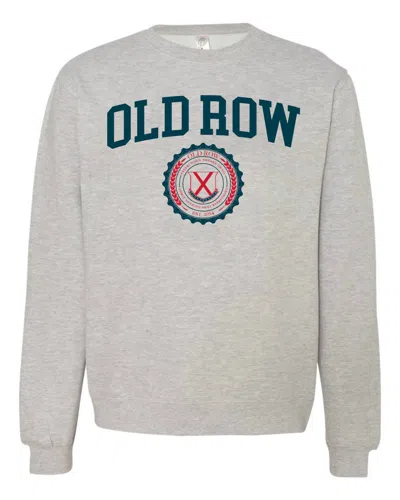 Old Row Tailgate Badge Crewneck Sweatshirt In Grey Heather