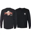 Old Row Unisex - Cowboy Skull Long Sleeve Pocket Tee In Pepper In Multi