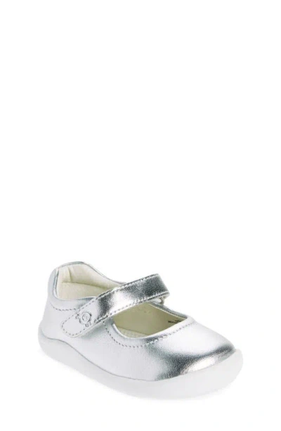 Old Soles Kids' 8052 Ground Mary Jane In Silver / White Sole