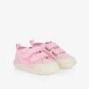 OLD SOLES BABY GIRLS PINK CANVAS TRAINERS
