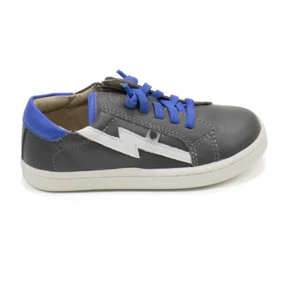 Old Soles Kids' Boy's Bolty Runner Shoes In Grey In Black