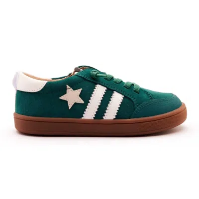Old Soles Kids' Boy's Wos Runner Casual Sneaker In Emerald Suede In Multi