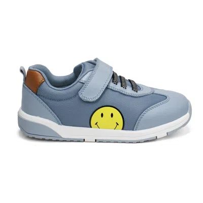 Old Soles Kids' Boys Game Face Low Top Leather Shoes In Dusty Blue