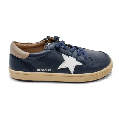 Old Soles Kids' Boys' Platinum Runner Low Top Sneaker In Navy In Blue