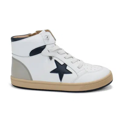 Old Soles Kids' Boys Star Tracker High-top Lace-up Casual Shoes In Snow In Neutral
