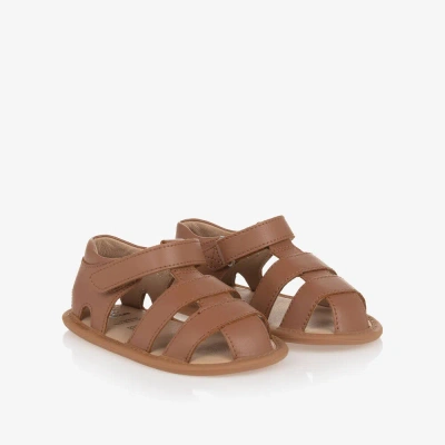 Old Soles Babies' Brown Leather First Walker Sandals