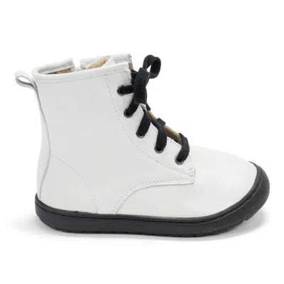 Old Soles Kids' Girl's Swagger Boots In Nacardo Blanco In White
