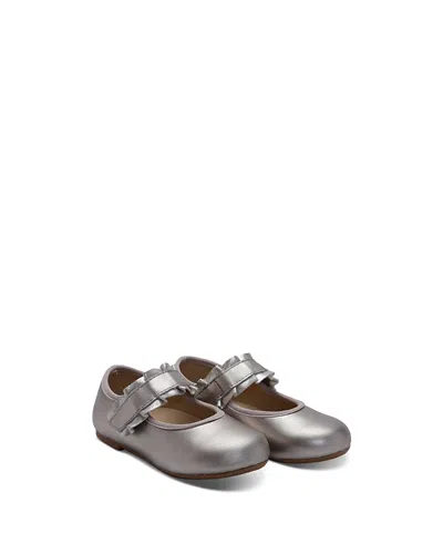 Old Soles Girls' Frilly Mary Janes - Toddler, Little Kid, Big Kid In Silver
