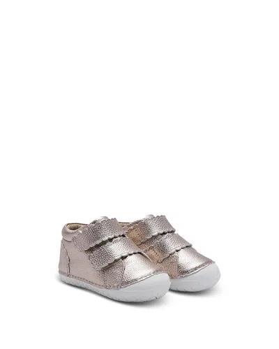 Old Soles Girls' Pave Shade Metallic Leather Sneakers Baby, Toddler In Silver