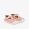 OLD SOLES GIRLS PINK LEATHER FIRST WALKER SHOES