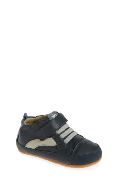 Old Soles Babies'  Kids' First Wave Leather Sneaker In Black