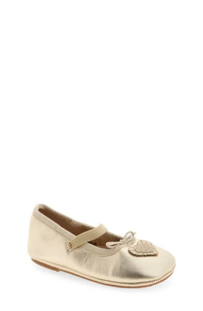 Old Soles Kids' Heart Ruffle Mary Jane Flat In Neutral