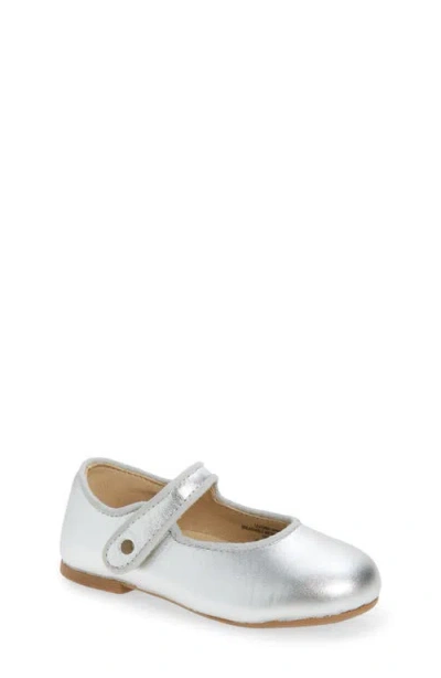 Old Soles Kids' Lady Jane Flat In Silver