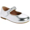 Old Soles Kids' Lady Plat Mary Jane In Silver