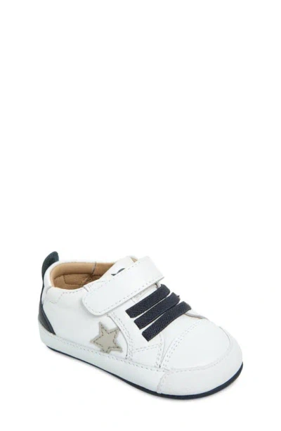 Old Soles Kids' Platinum Bub Sneaker In Snow / Navy / Gris / Navy Sole