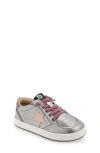 Old Soles Kids' Platinum Runner Sneaker In Silver/malva/powder Pink